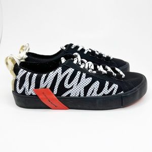 NWT ZARA Graphic Signature Sneakers sz 35